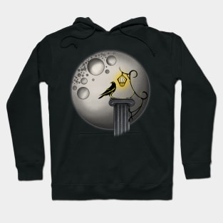 Crow and Moon - Yellow Hoodie